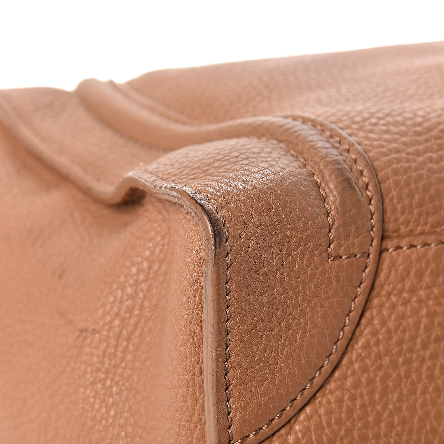 Pebbled Calfskin Mini Luggage Camel