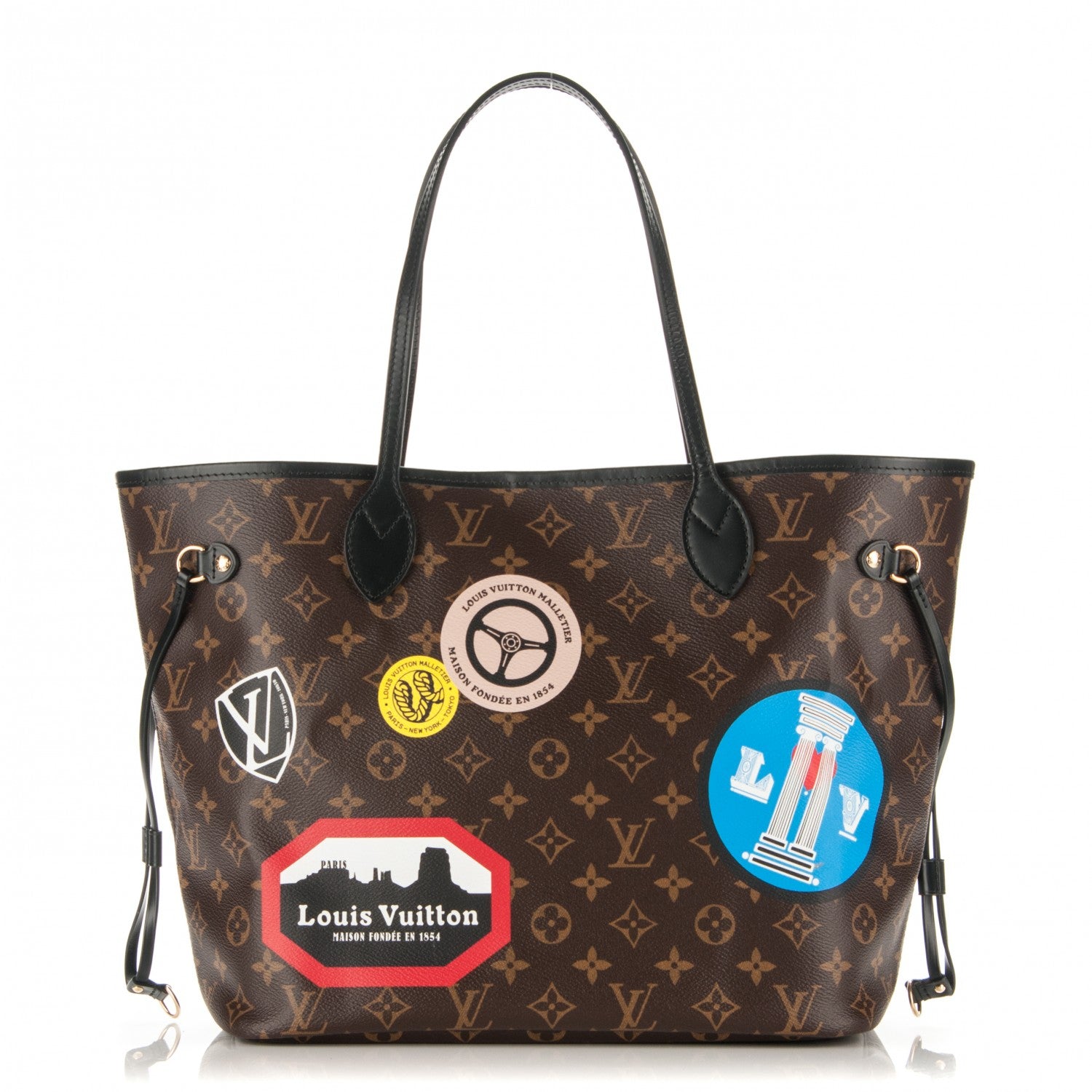 Louis Vuitton Monogram World Tour Neverfull MM 1 of 8