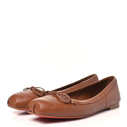 Christian Louboutin Nappa Mamadrague Flats 37 Brown 4 of 8