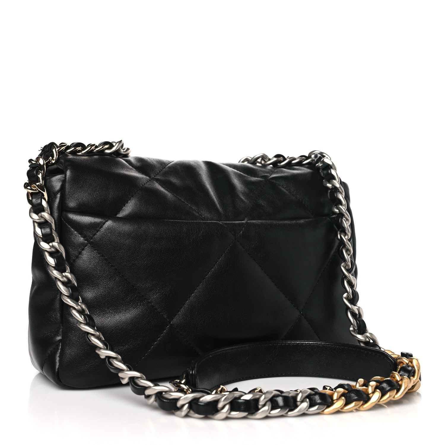 Chanel Lambskin Quilted Medium Chanel 19 Flap Black 3 of 11