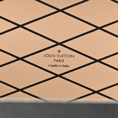 Louis Vuitton Calfskin Beaded Monogram Petite Malle Black 6 of 10