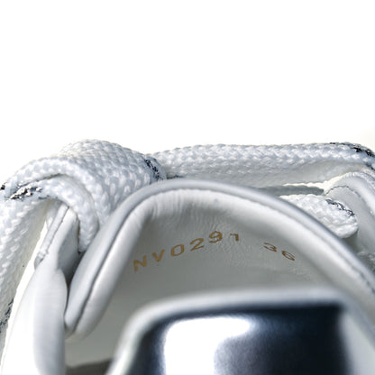 Louis Vuitton Monogram PVC Time Out Sneakers 36 Silver 11 of 12