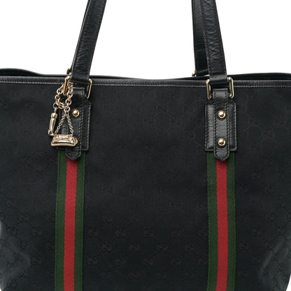 Gucci Monogram Web Large Jolicoeur Tote Black 8 of 10