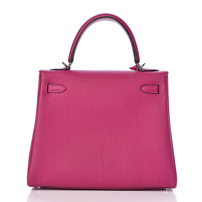 Hermes Togo Kelly Retourne 25 Rose Pourpre 4 of 36