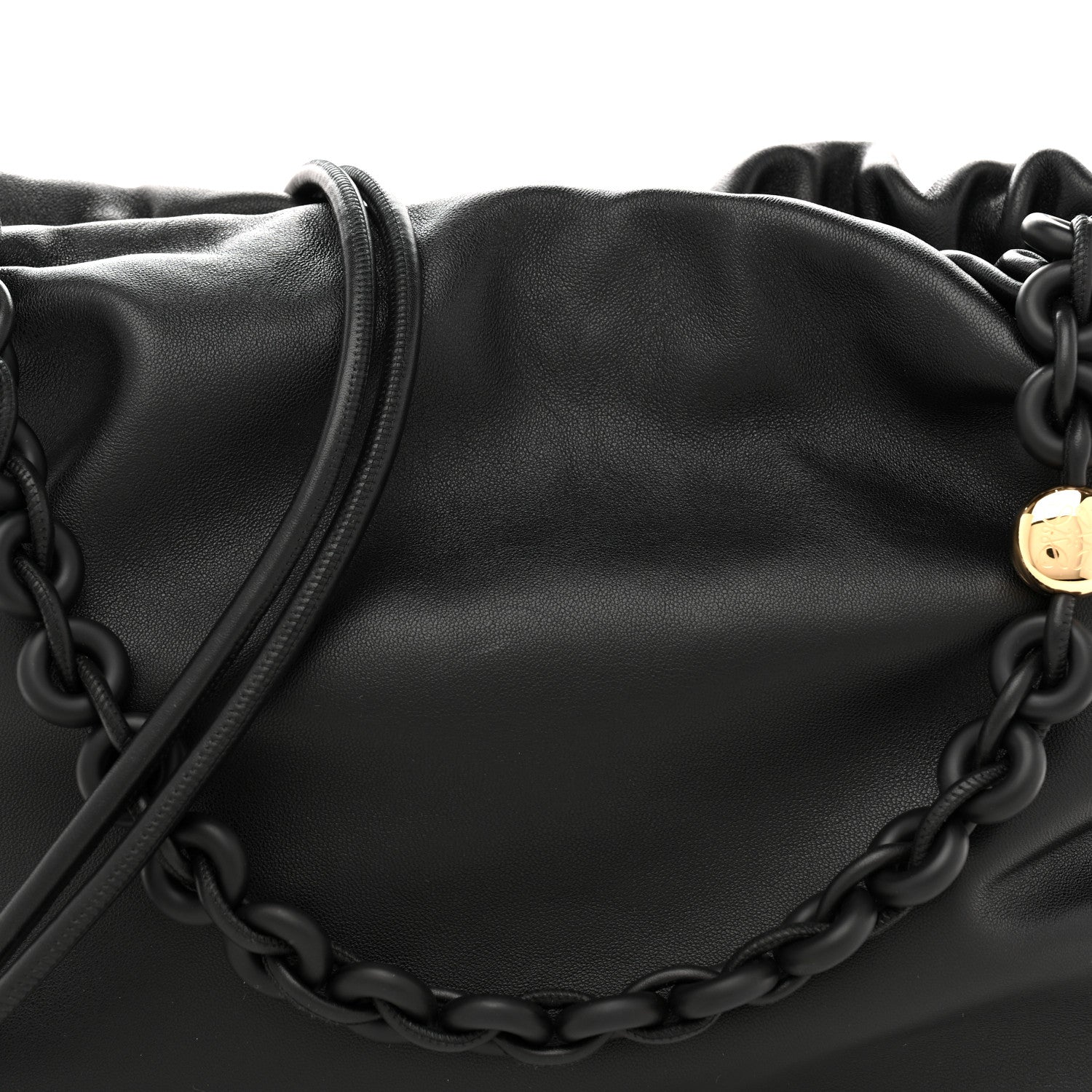 Loewe Mellow Nappa Large Donut Chain Flamenco Black 8 of 10