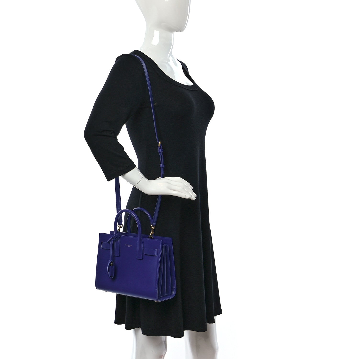 Saint Laurent Smooth Calfskin Nano Sac De Jour Blue Saphir 2 of 10