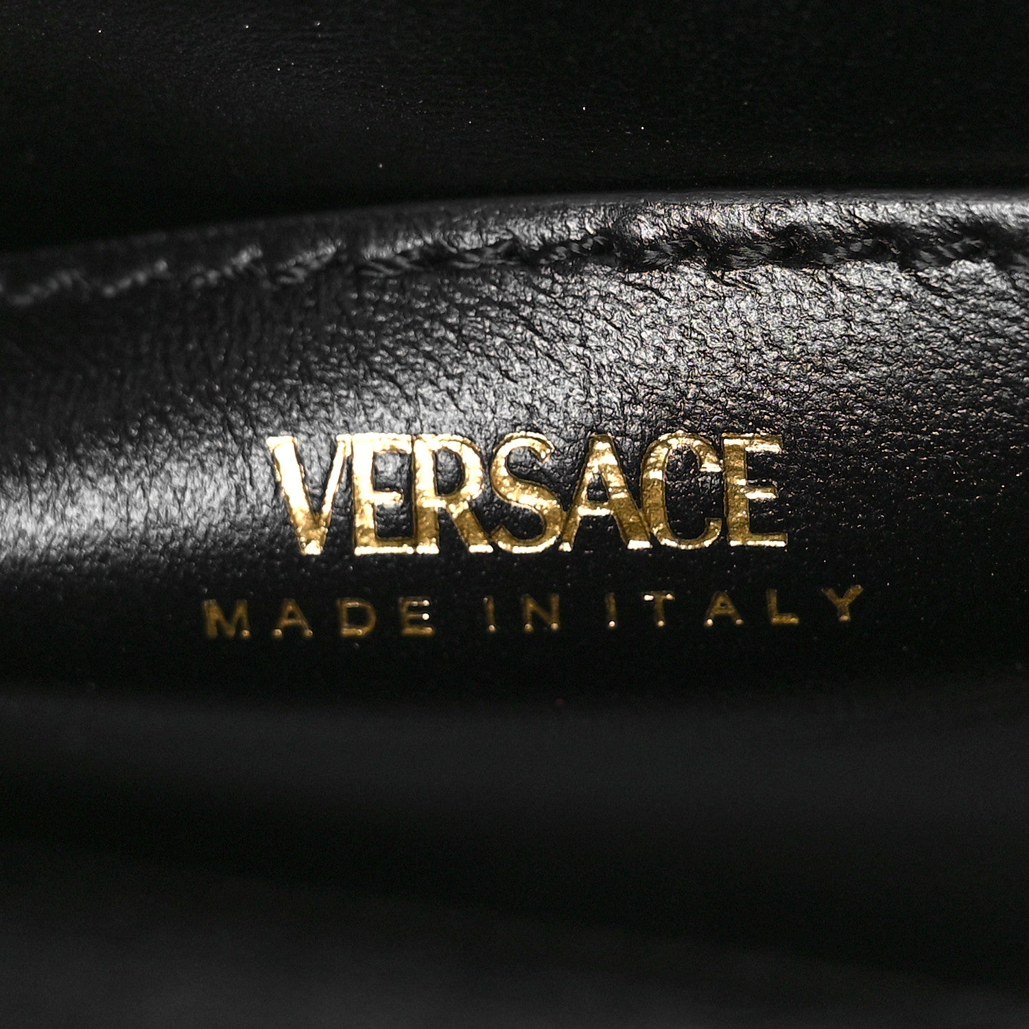 Versace Grained Calfskin Small La Medusa Top Handle Bag Brown 7 of 9