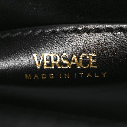Versace Grained Calfskin Small La Medusa Top Handle Bag Brown 7 of 9