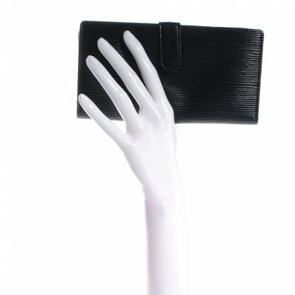 Louis Vuitton Epi Continental French Purse Wallet Black 2 of 9