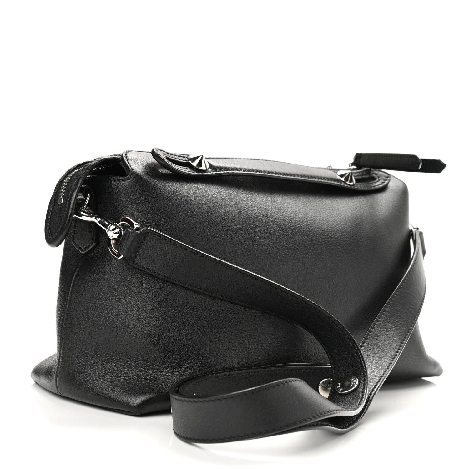 Fendi Vitello Dolce Medium By The Way Boston Bag Black 3 of 11