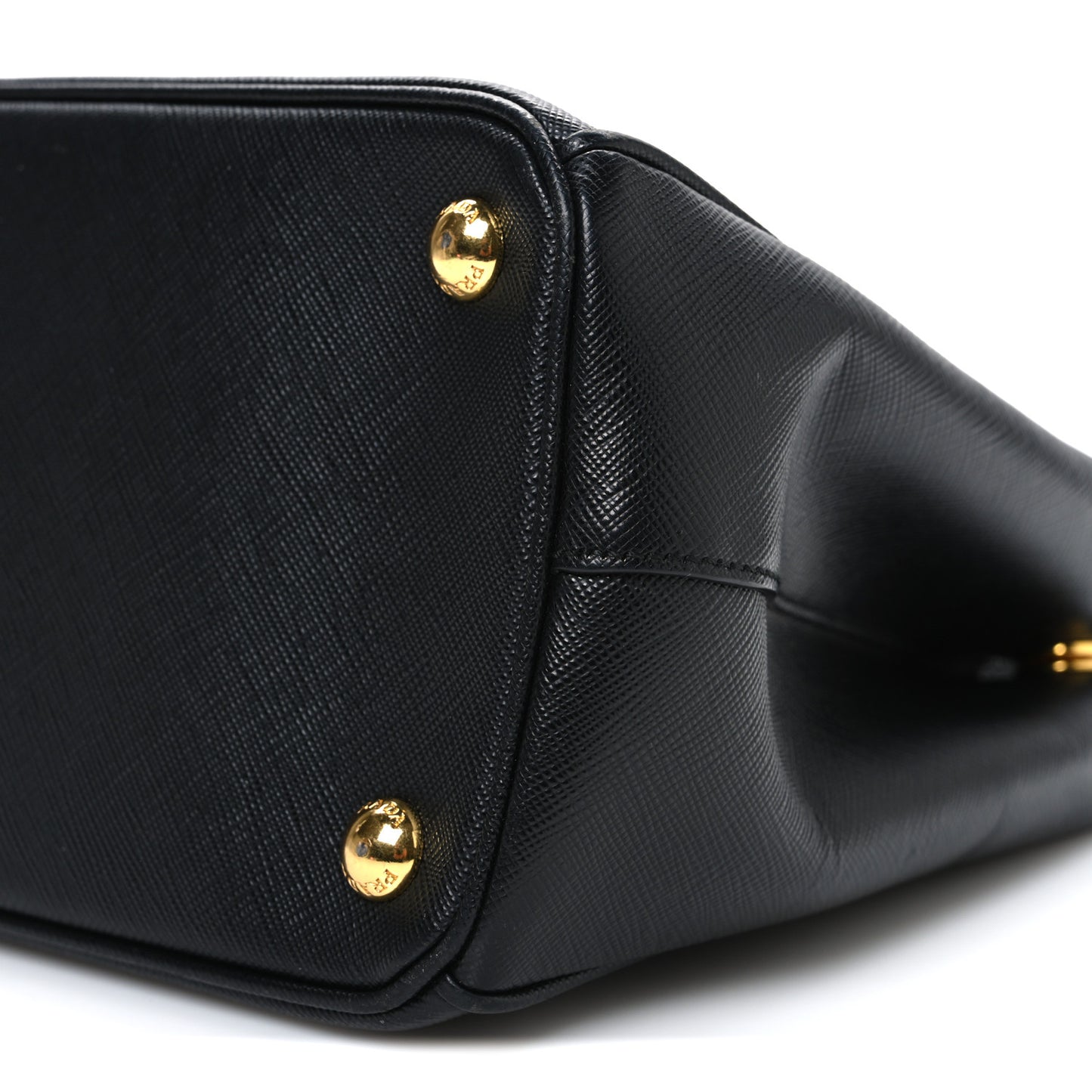 Saffiano Small Galleria Double Zip Tote Black