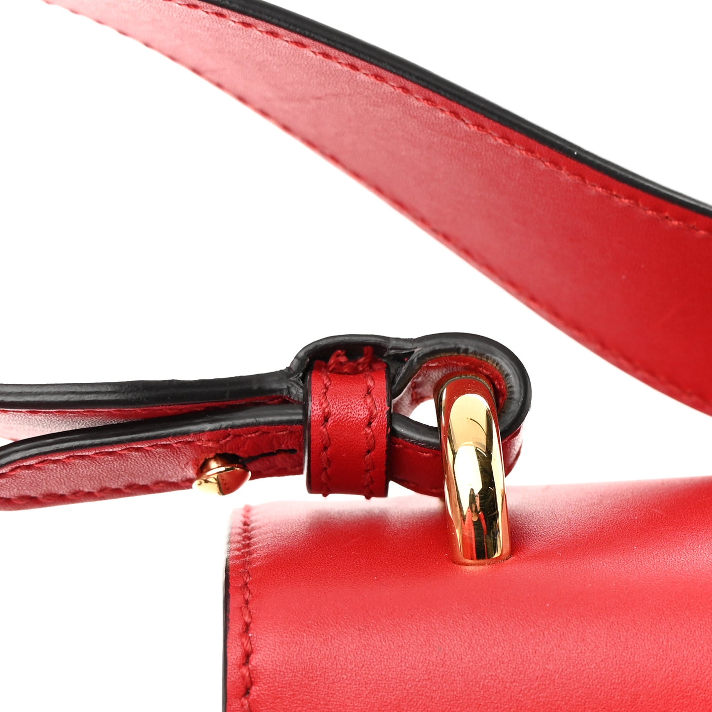 Calfskin Sylvie Top Handle Bag Hibiscus Red