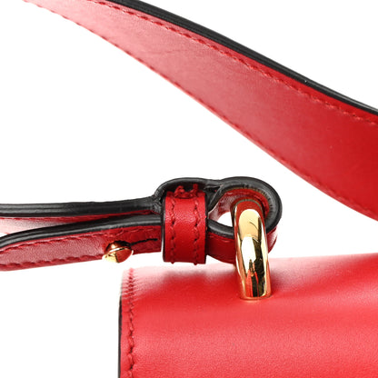 Gucci Calfskin Sylvie Top Handle Bag Hibiscus Red 14 of 20