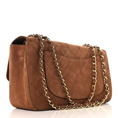 Chanel Suede Calfskin Small Souplissimo Maxi Flap Camel 3 of 21