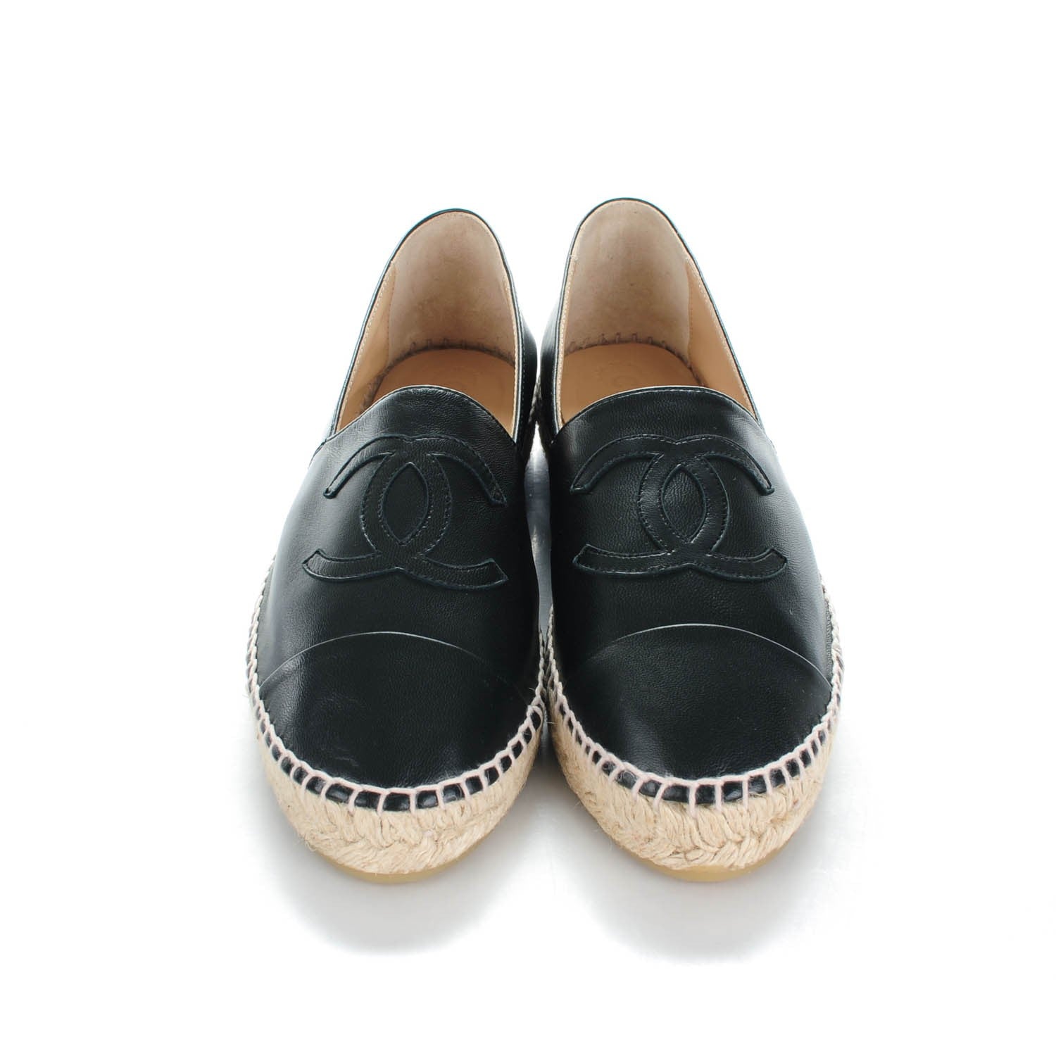 Chanel Lambskin CC Espadrilles 40 Black 2 of 8