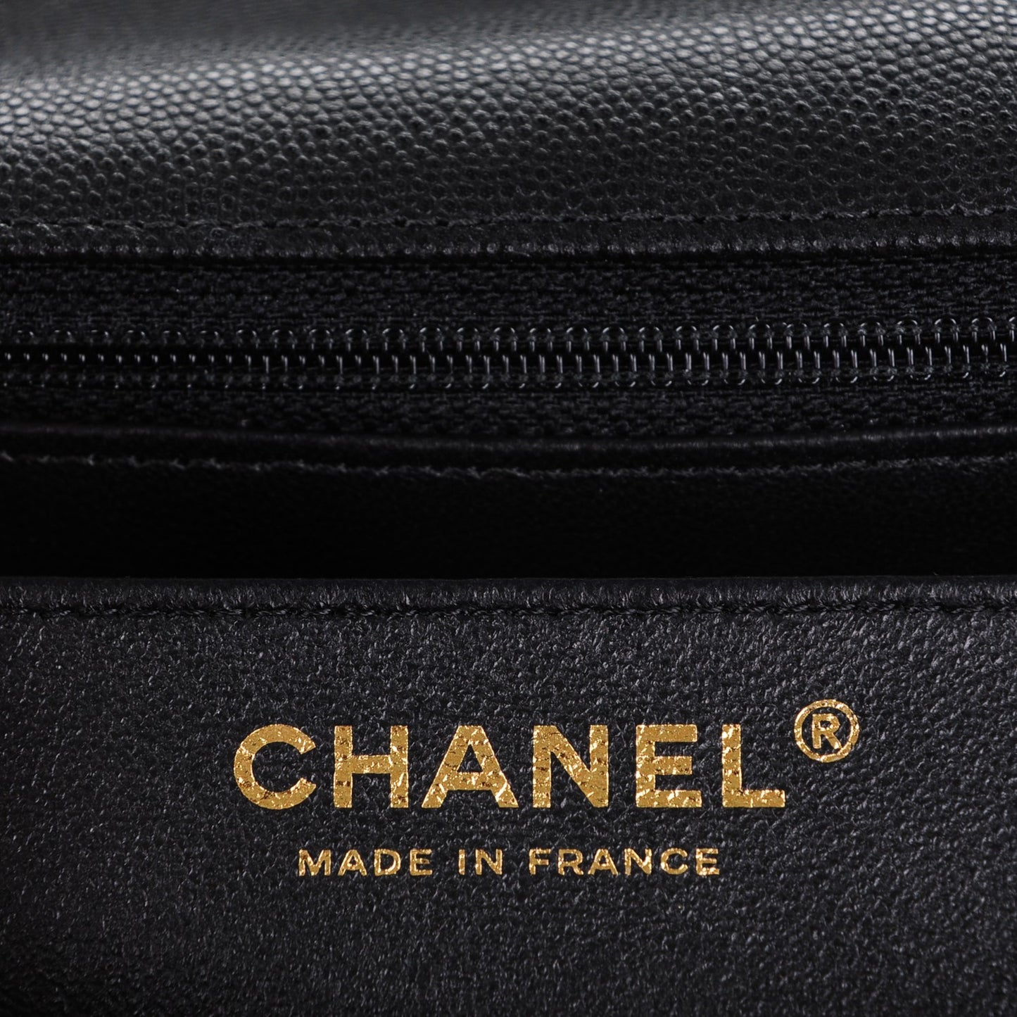 Caviar Quilted Mini Rectangular Flap Black