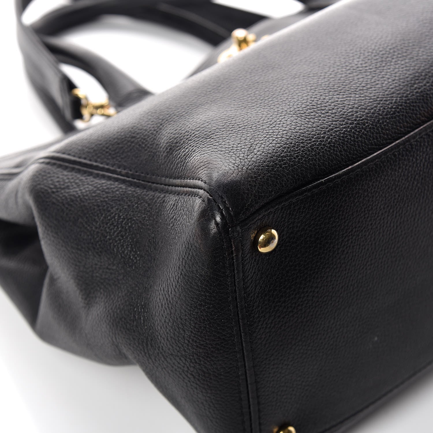 Chanel Calfskin Cerf Shopper Tote Black 17 of 19