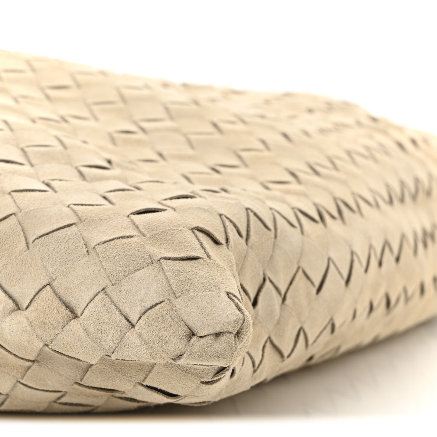 Suede Intrecciato Large Hop Ecru