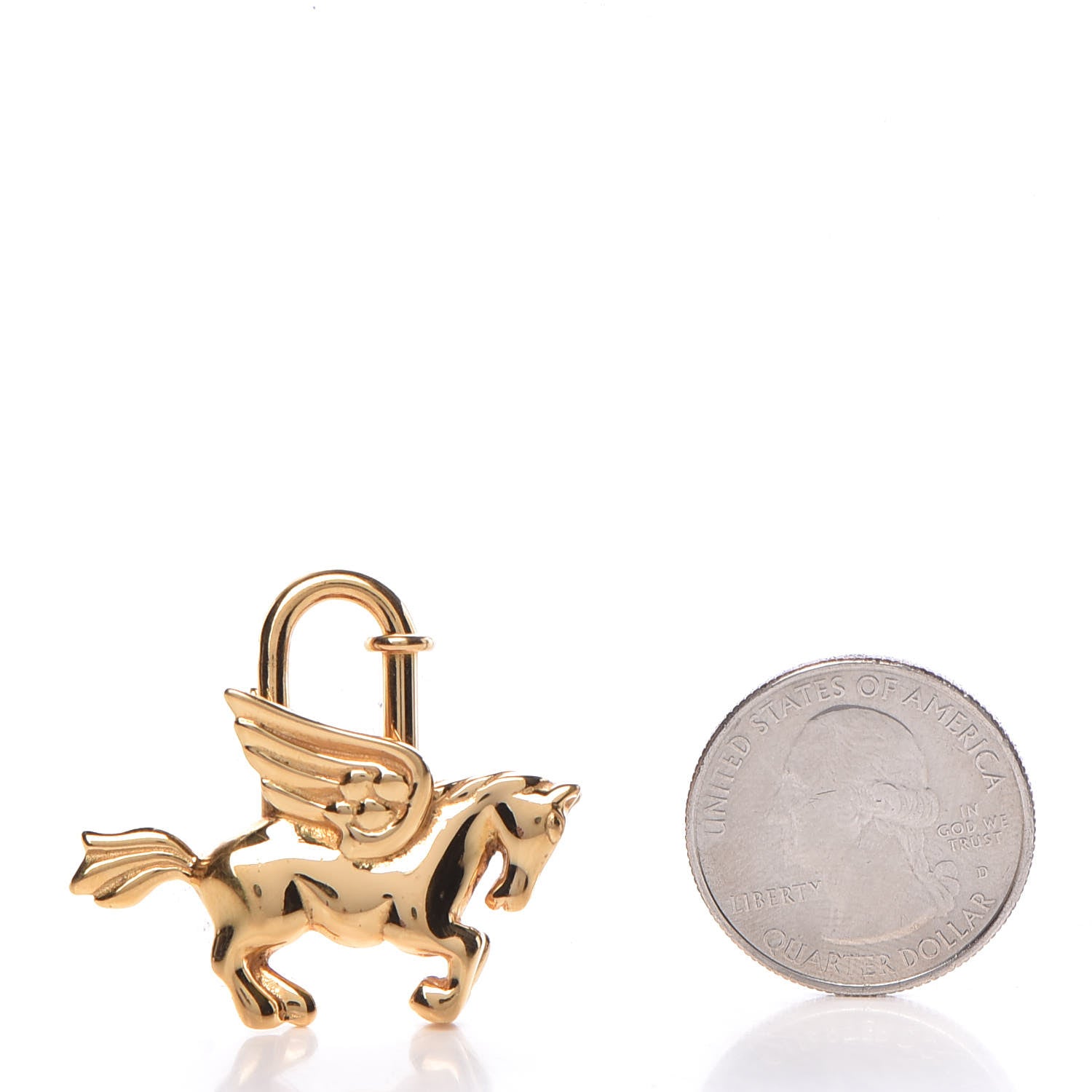 Hermes Pegasus Cadena Lock Gold 2 of 4