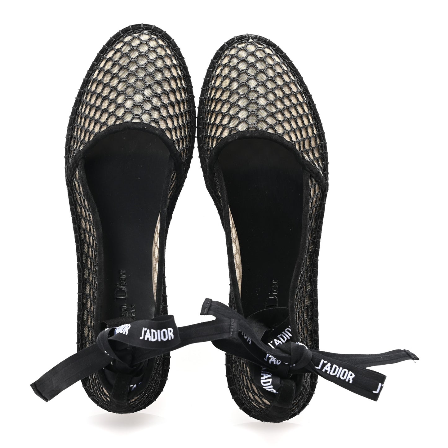 Suede Resille Suede Nicely-D Ballet Flat 40.5 Black