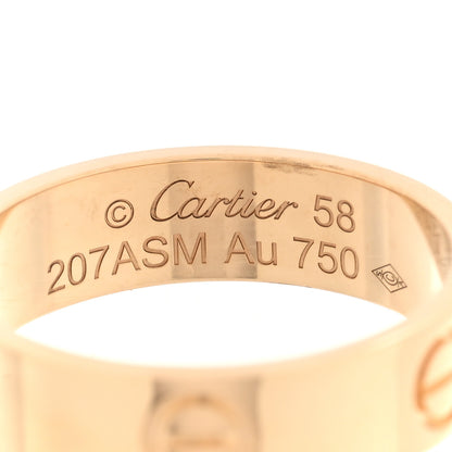 Cartier 18K Yellow Gold 5.5mm LOVE Ring 58 8.5 4 of 5