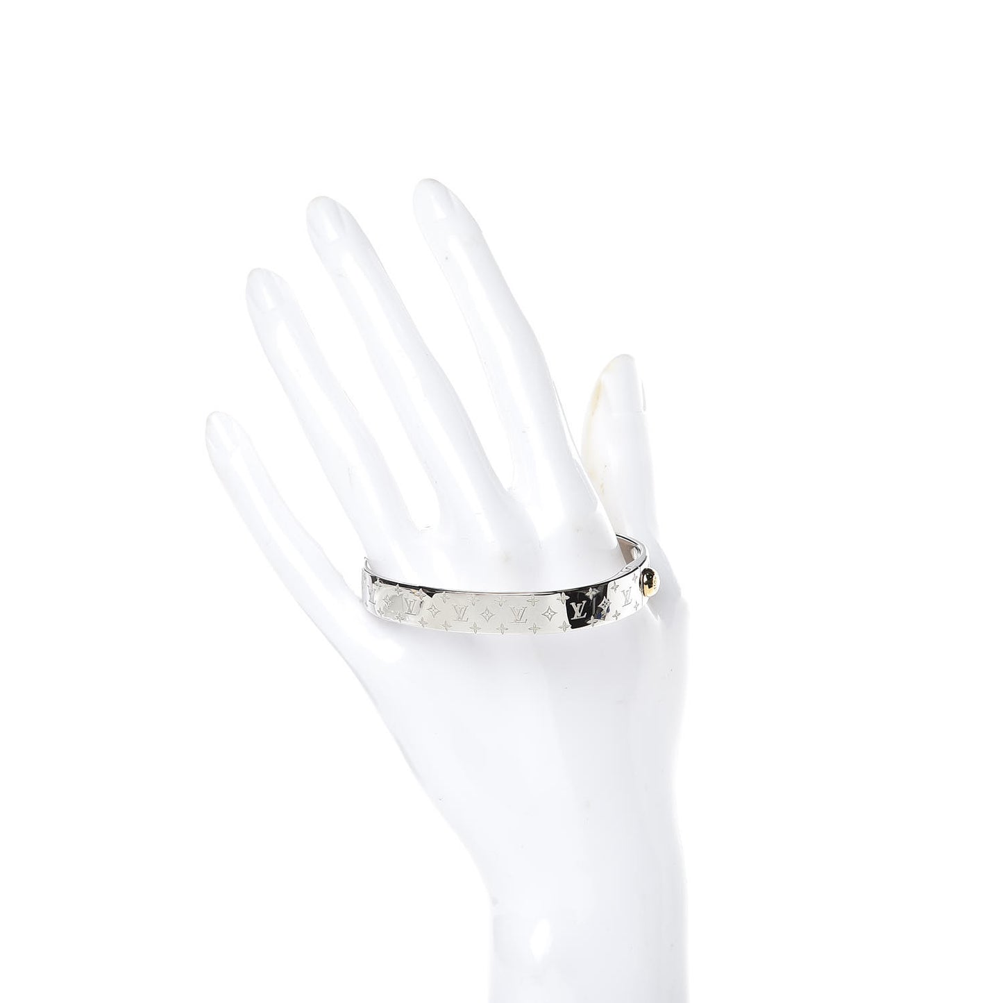 Palladium Monogram Nanogram Cuff M