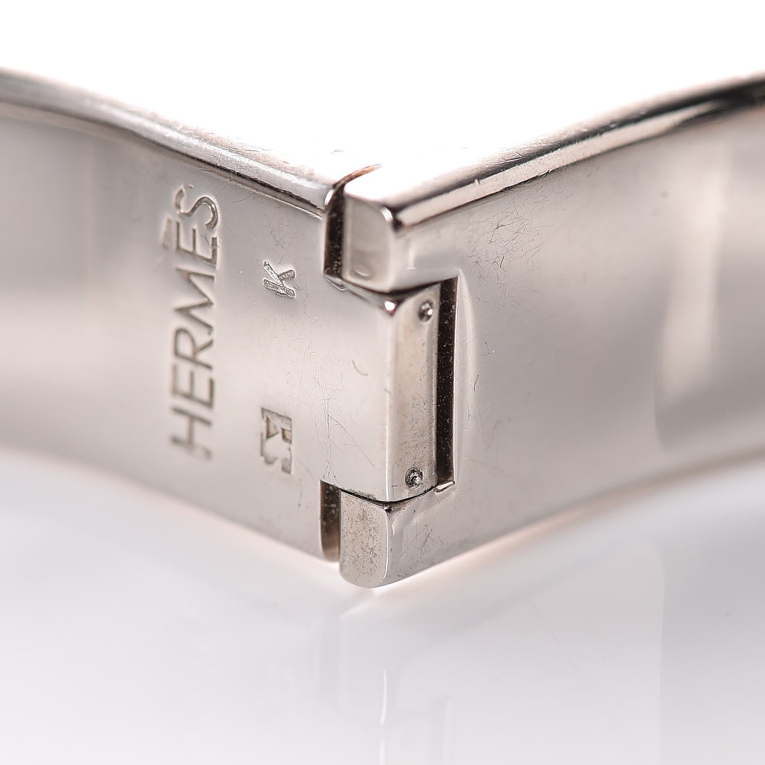Hermes Enamel Narrow Clic Clac H Bracelet GM Black 11 of 12