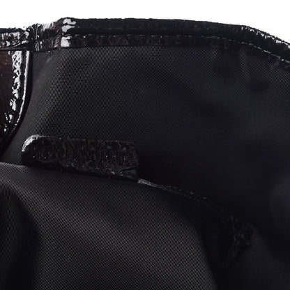 Burberry Patent Trim Smoked Check Tote Black 8 of 14