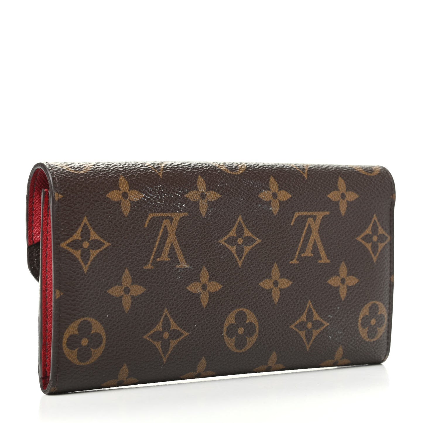 Monogram Emilie Wallet Red