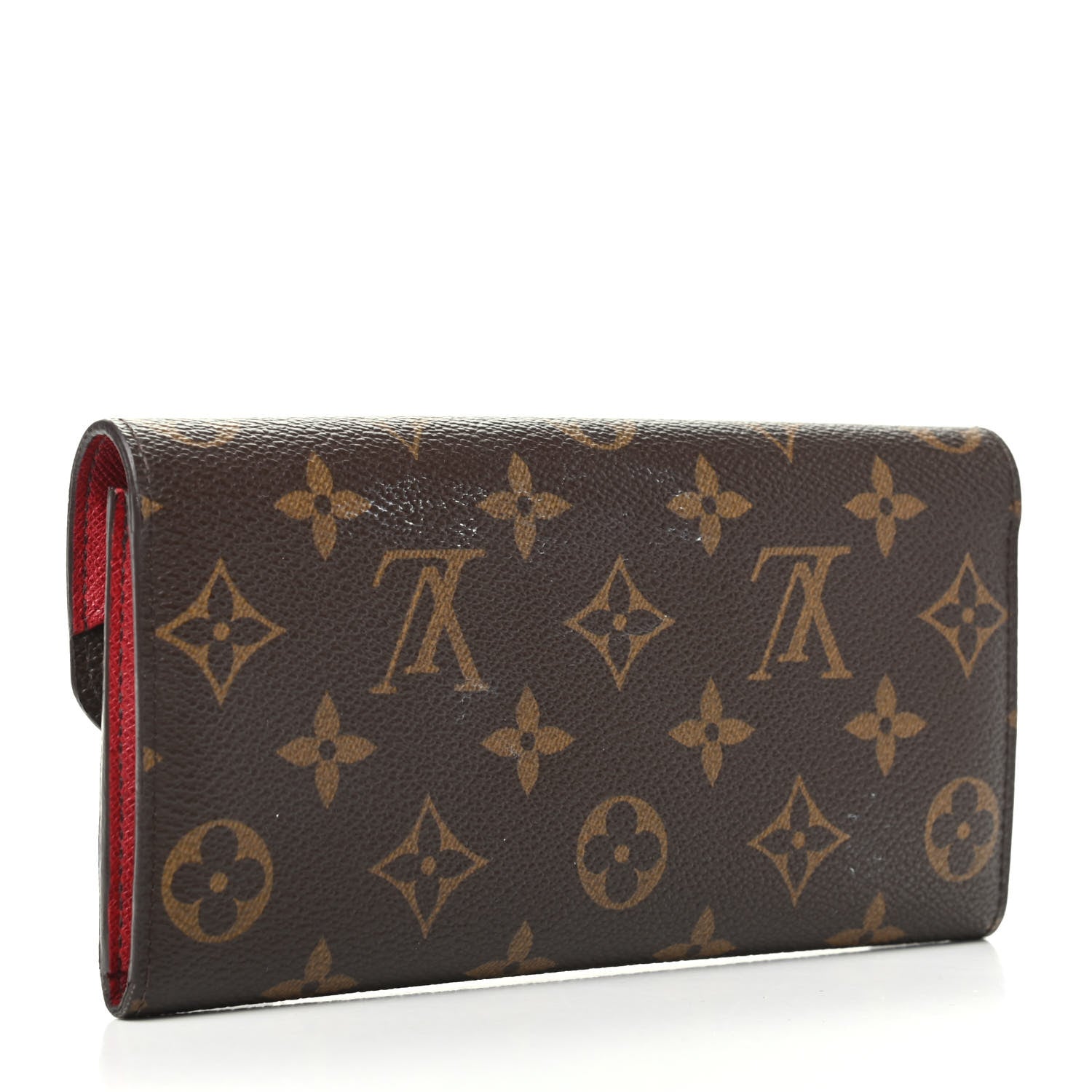 Louis Vuitton Monogram Emilie Wallet Red 3 of 8