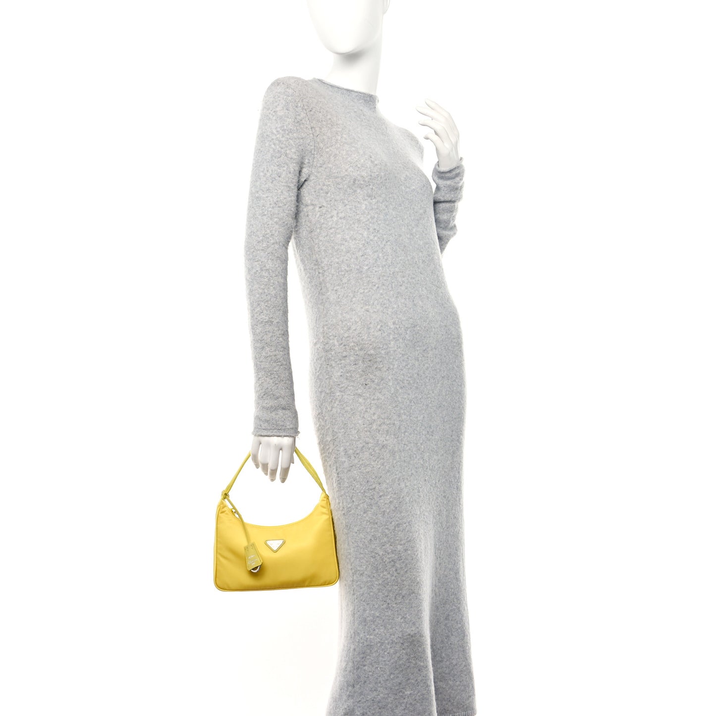 Tessuto Nylon Saffiano Mini Re-Edition 2000 Bag Ananas