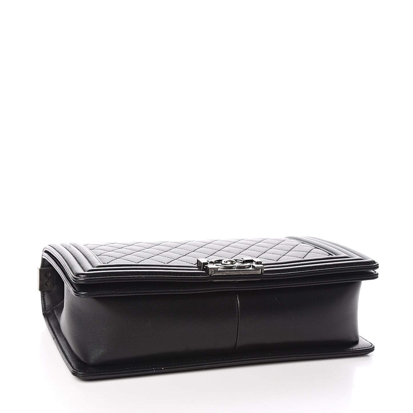 Lambskin Quilted New Medium Boy Flap Black