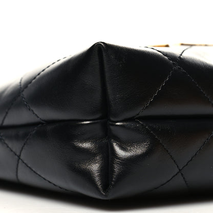 Chanel Shiny Calfskin Quilted Mini Chanel 22 Black 9 of 11