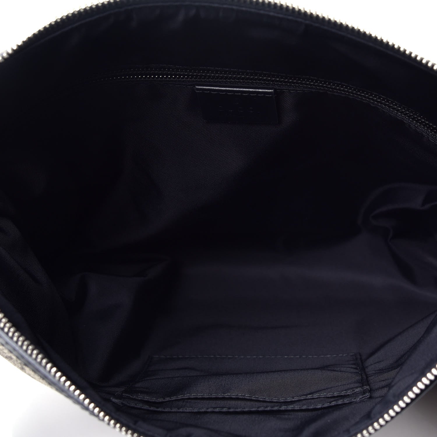 Gucci GG Supreme Monogram Web Messenger Bag Black 5 of 9