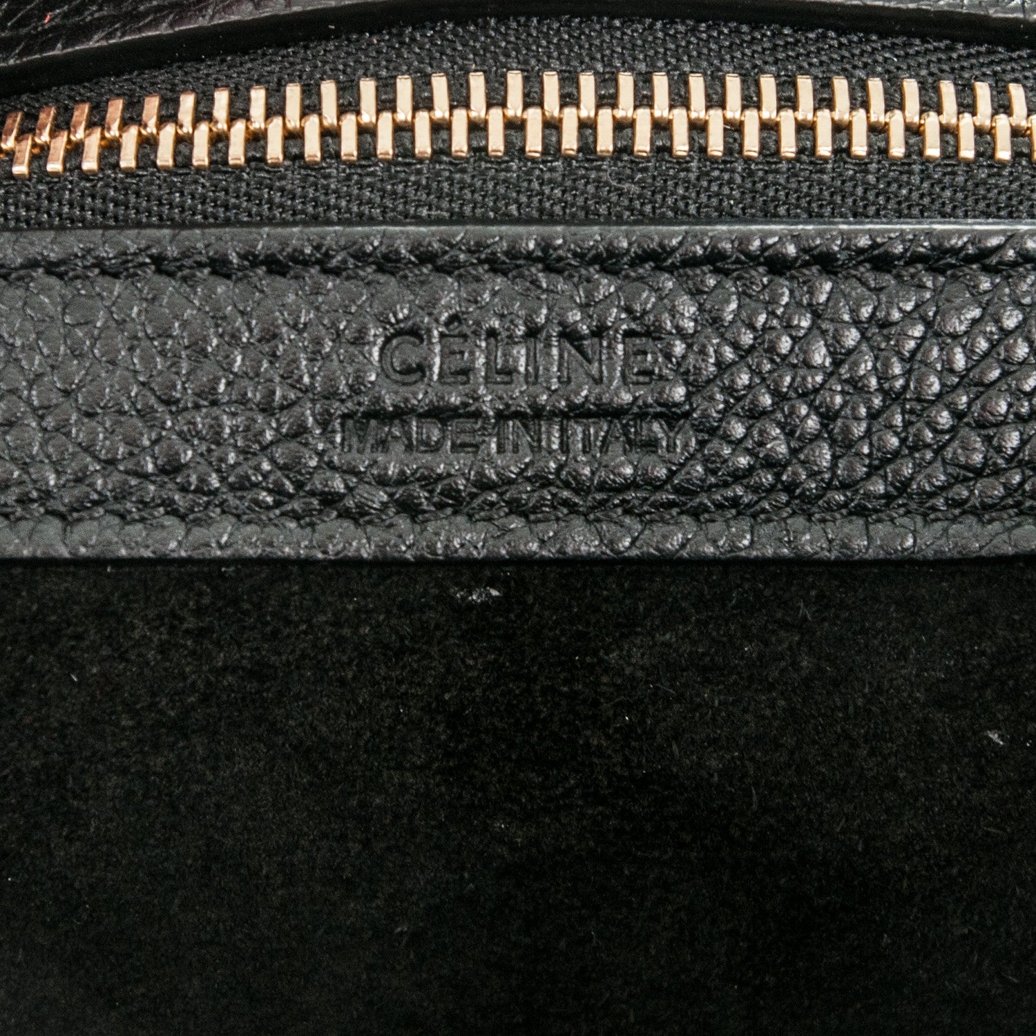 Celine Soft Grained Calfskin Small Belt Cabas Phantom Black 6 of 7