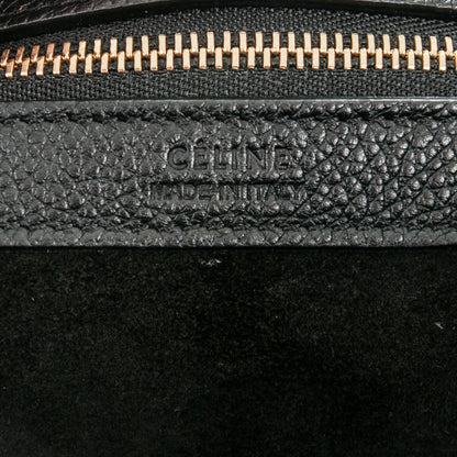 Celine Soft Grained Calfskin Small Belt Cabas Phantom Black 6 of 7