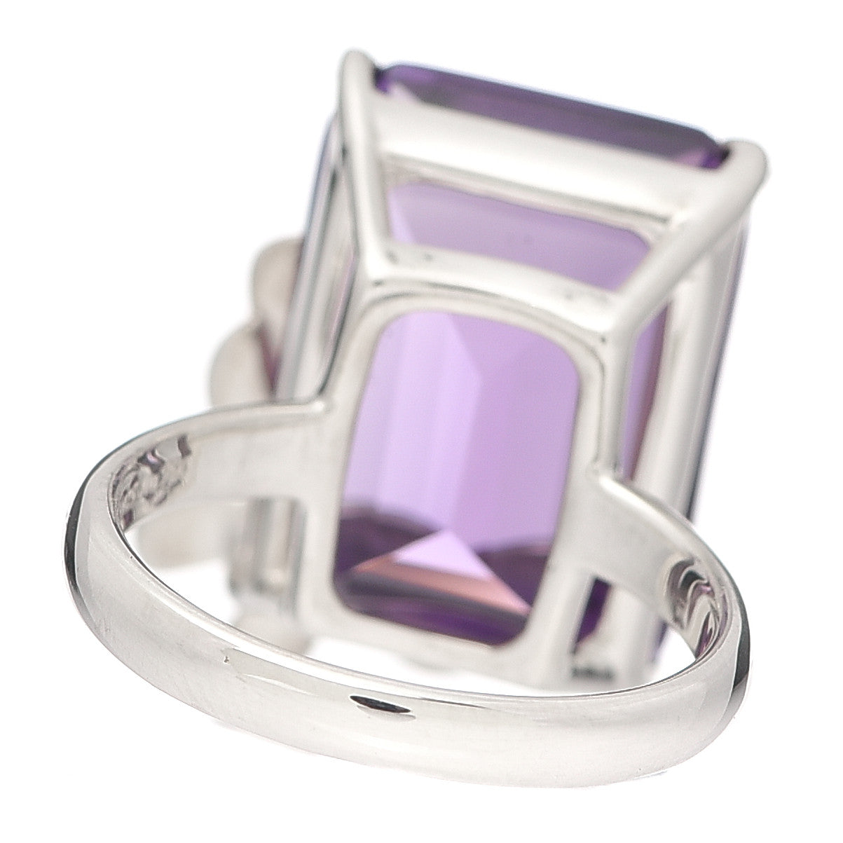 Tiffany Sterling Silver 18K Rose Gold Amethyst Return to Tiffany Love Bugs Butterfly Ring 54 6.75 4 of 6