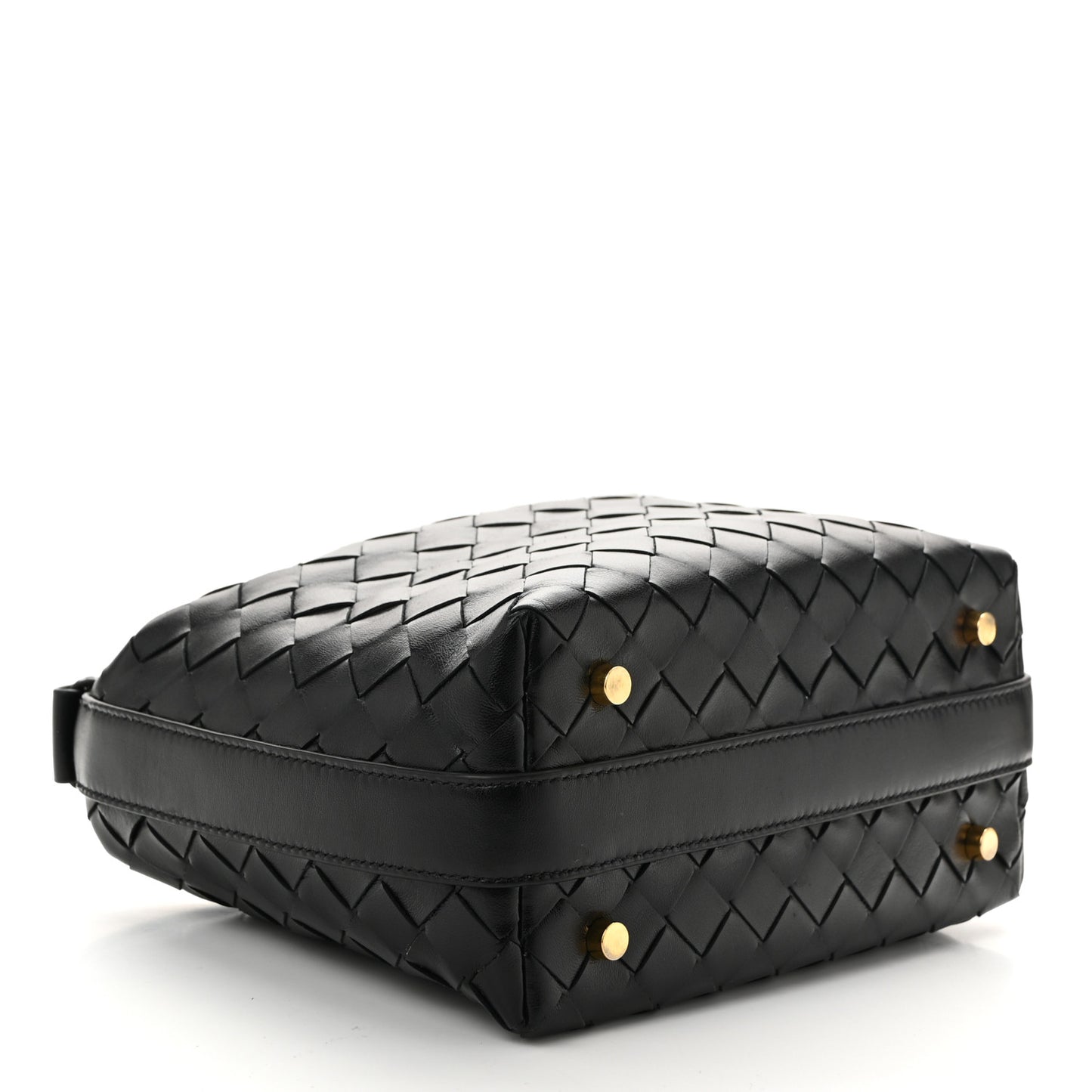 Calfskin Nappa Intrecciato Mini Wallace Black