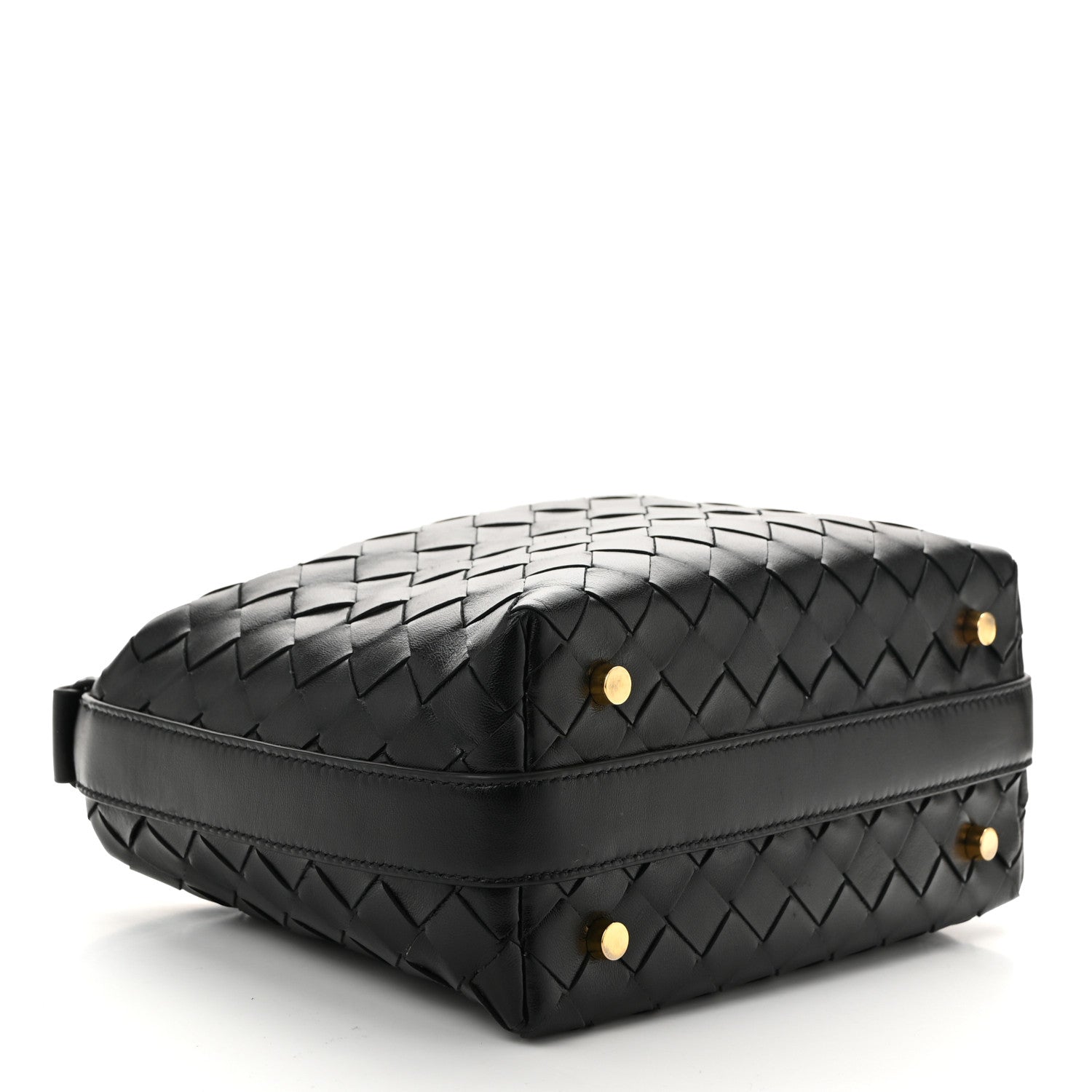 Bottega Veneta Calfskin Nappa Intrecciato Mini Wallace Black 4 of 10