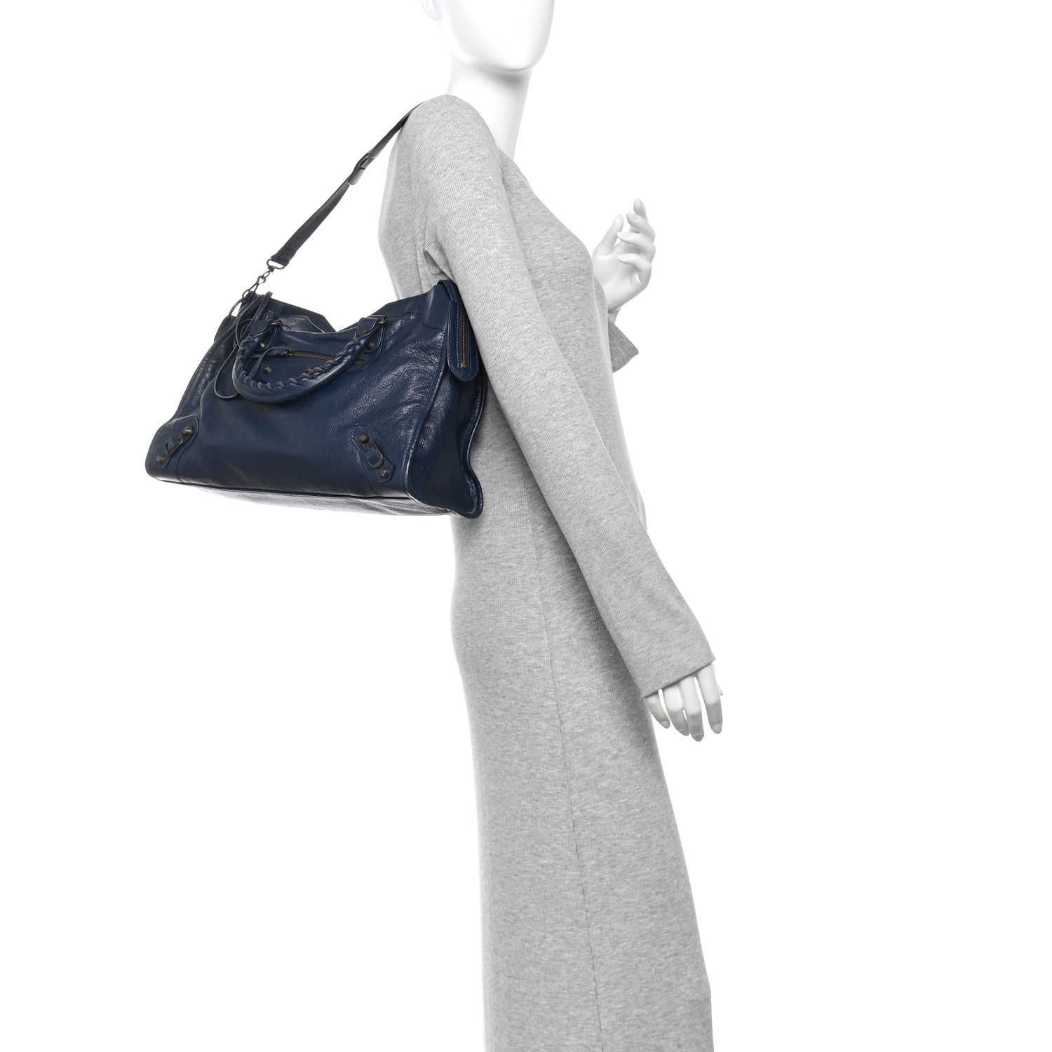 Balenciaga Agneau Classic Hardware City Bleu Obscur 2 of 10
