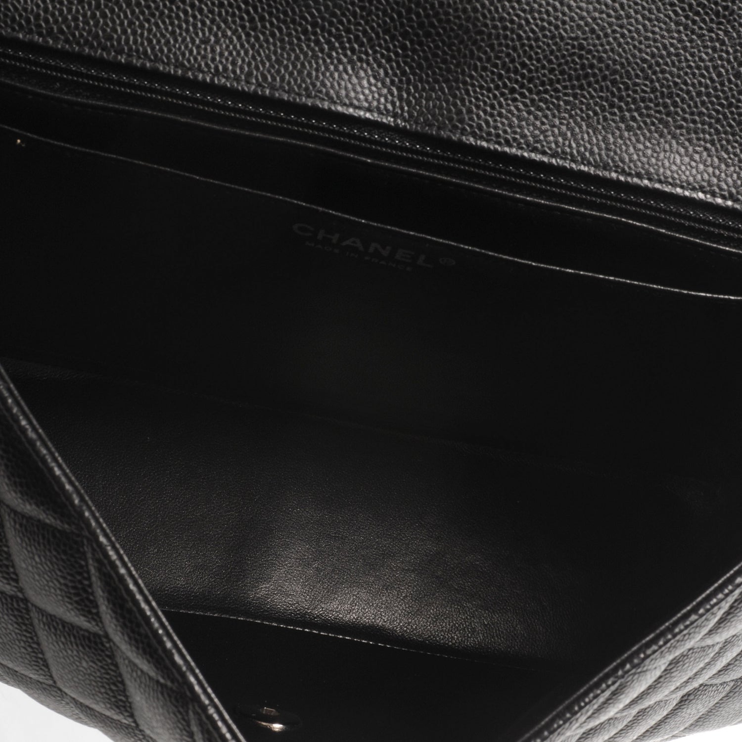 Chanel Caviar Jumbo Single Flap Black 6 of 8