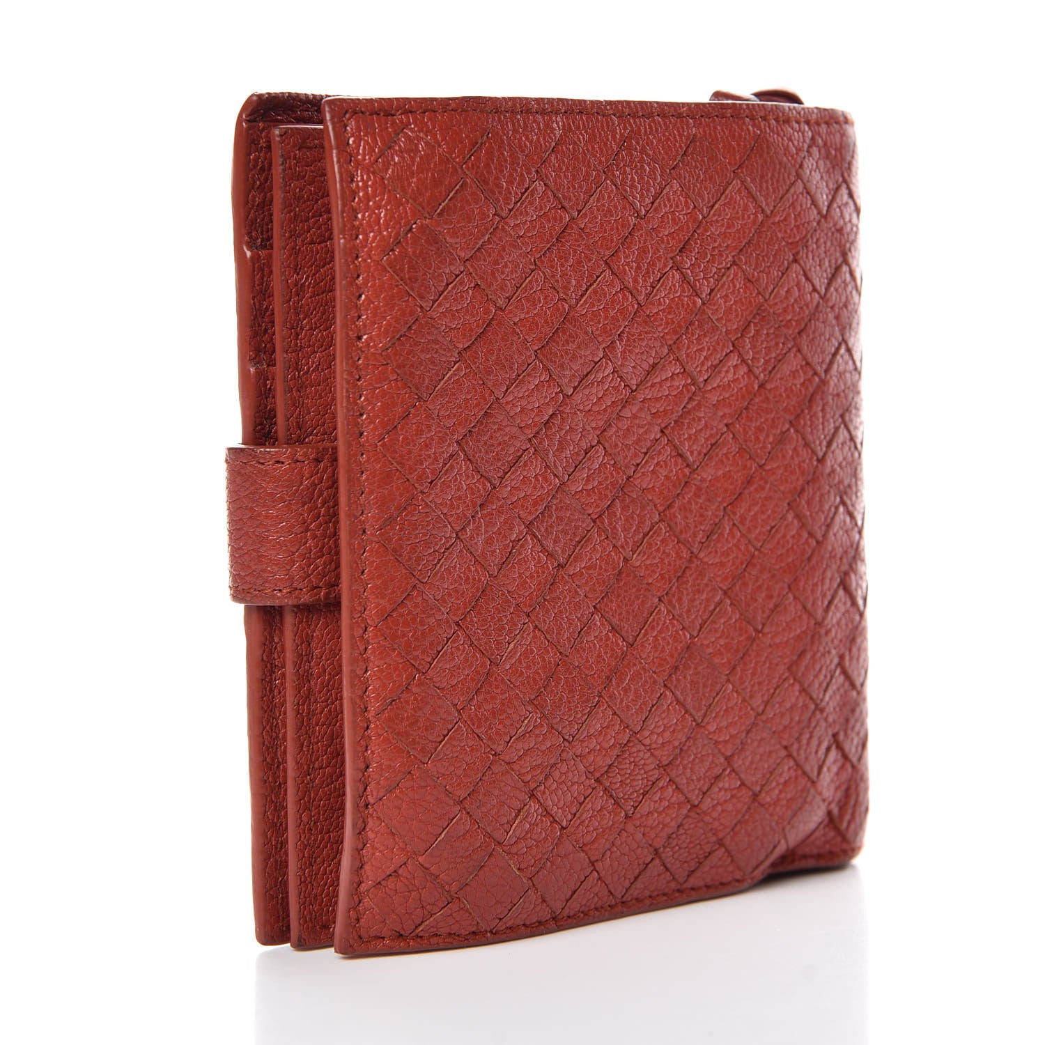 Bottega Veneta Goatskin Intrecciato French Compact Wallet 3 of 11