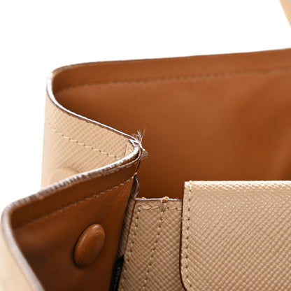 Prada Saffiano Cuir Medium Double Bag Sabbia 14 of 15