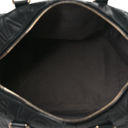 Louis Vuitton Calfskin Embossed Speedy Cube 30 Black 5 of 11
