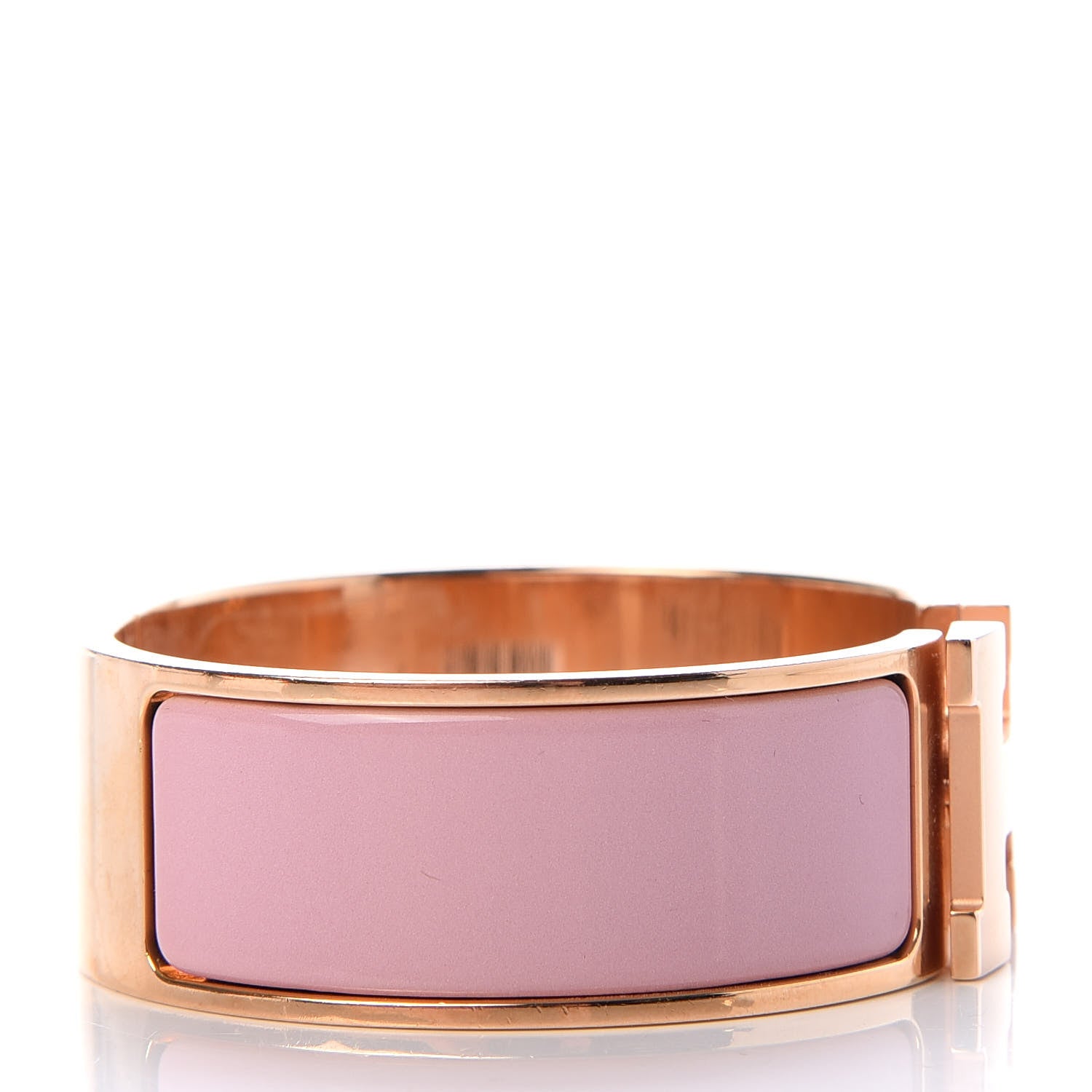Hermes Enamel Wide Clic Clac H Bracelet PM Rose Nacarat 4 of 6