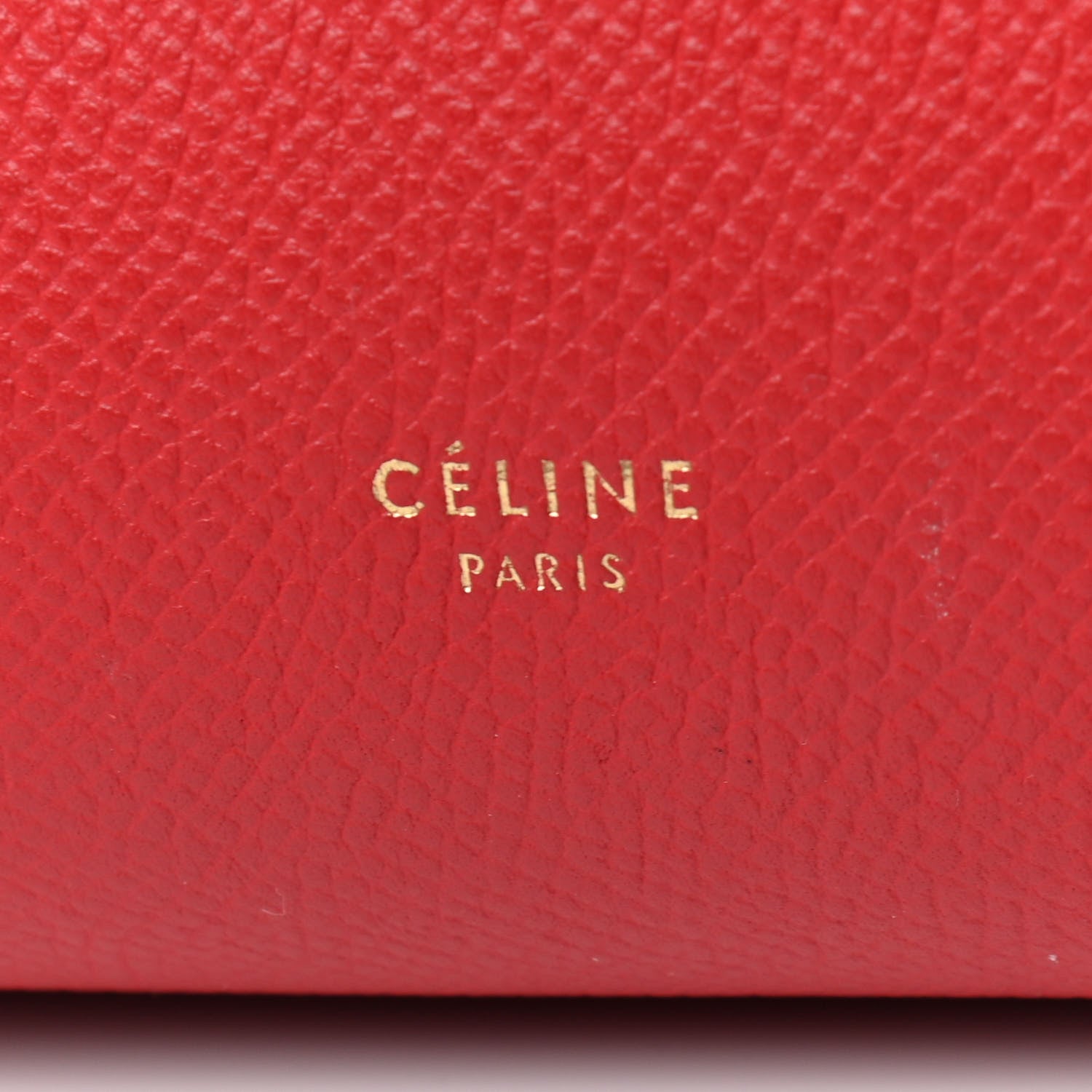 Celine Grained Calfskin Mini Belt Bag Coquelicot 6 of 13