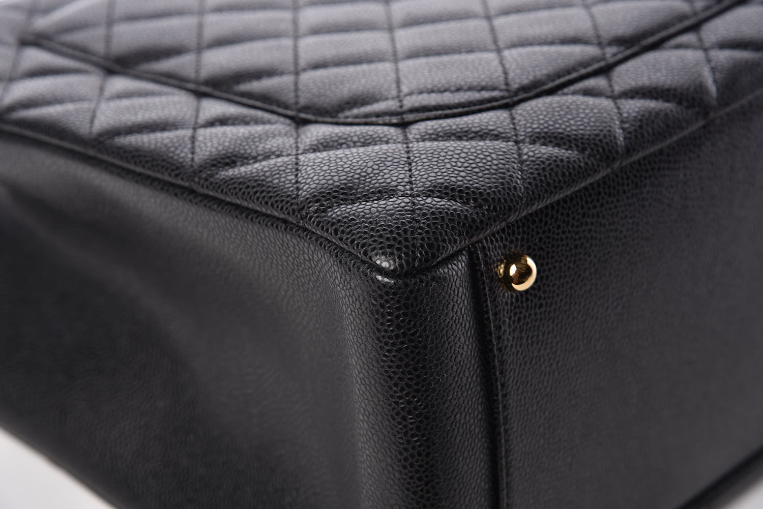 Chanel Caviar Quilted XL Grand Shopping Tote GST Black 12 of 13