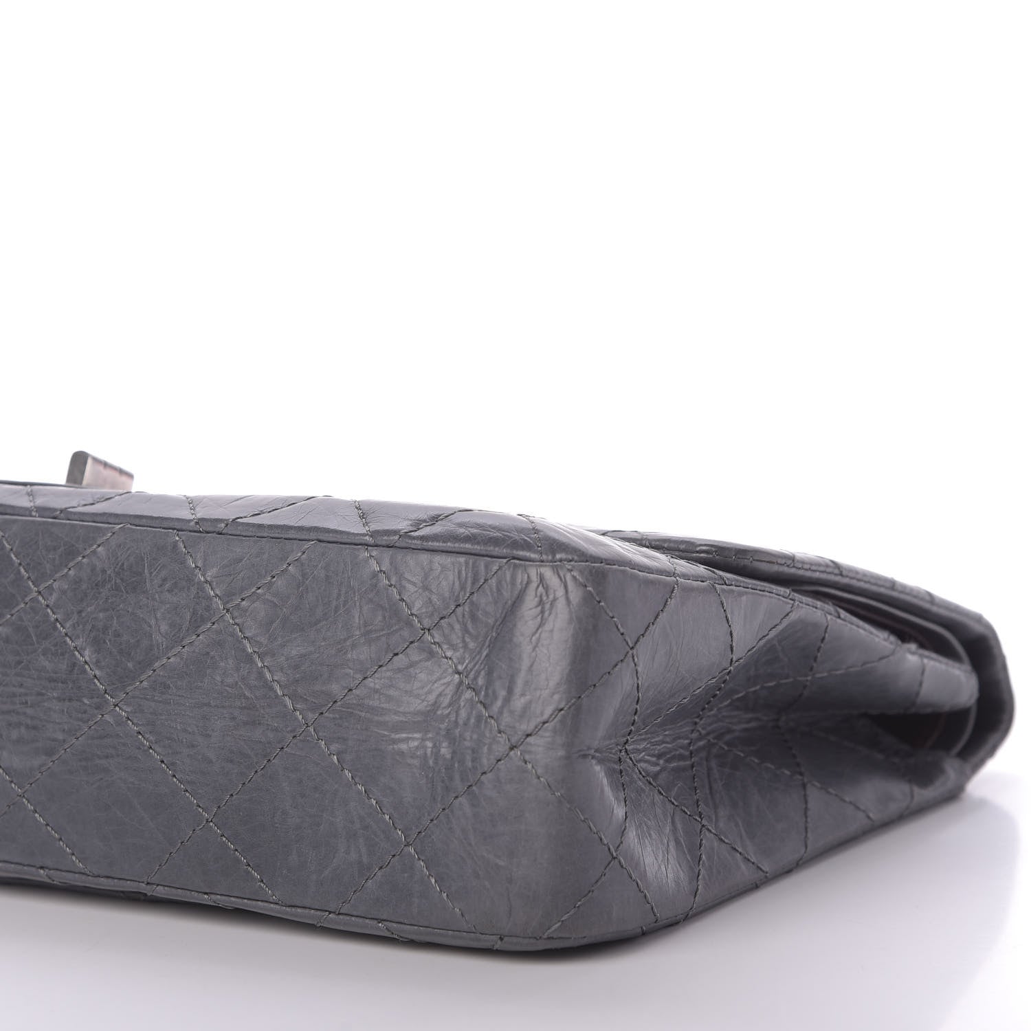 Chanel Aged Calfskin Quilted 50th Anniversary 2.55 Reissue 227 Flap Grey 7 of 10