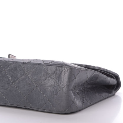 Chanel Aged Calfskin Quilted 50th Anniversary 2.55 Reissue 227 Flap Grey 7 of 10