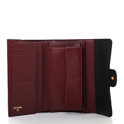 Chanel Caviar Quilted Large Flap Wallet Black 5 of 8